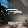 Thumbnail4 of Corona 15.75" Wide Bright Satin Aluminum LED Pendant more views