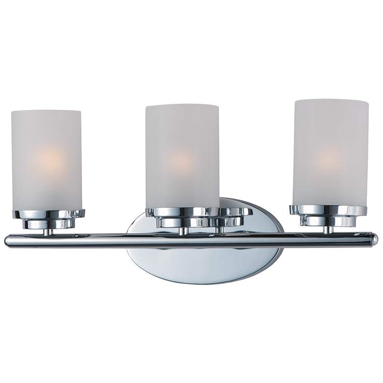 Image 1 Corona 19 1/4" Wide Polished Chrome 3-Light Bath Light