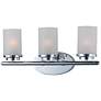 1_Corona 19 1/4" Wide Polished Chrome 3-Light Bath Light