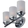 2_Corona 19 1/4" Wide Polished Chrome 3-Light Bath Light more views