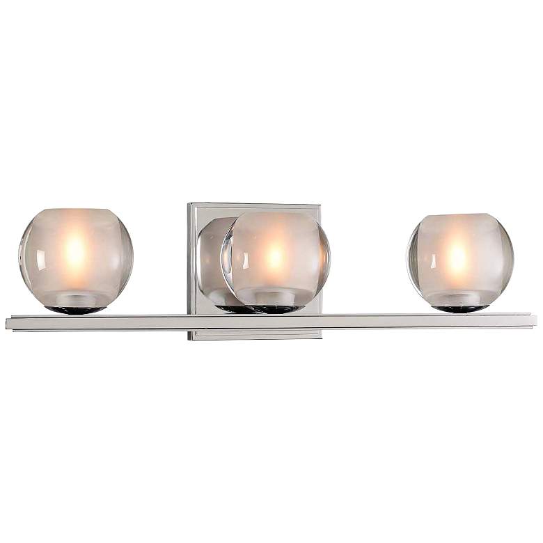 Image 2 Corona 19" Wide Chrome 3-LED Bath Light