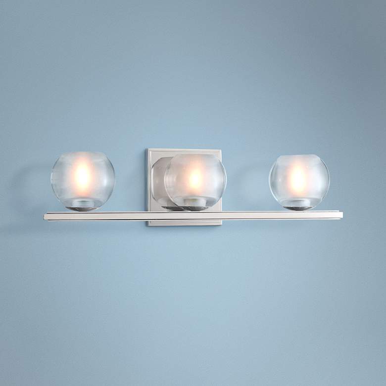 Image 1 Corona 19" Wide Chrome 3-LED Bath Light