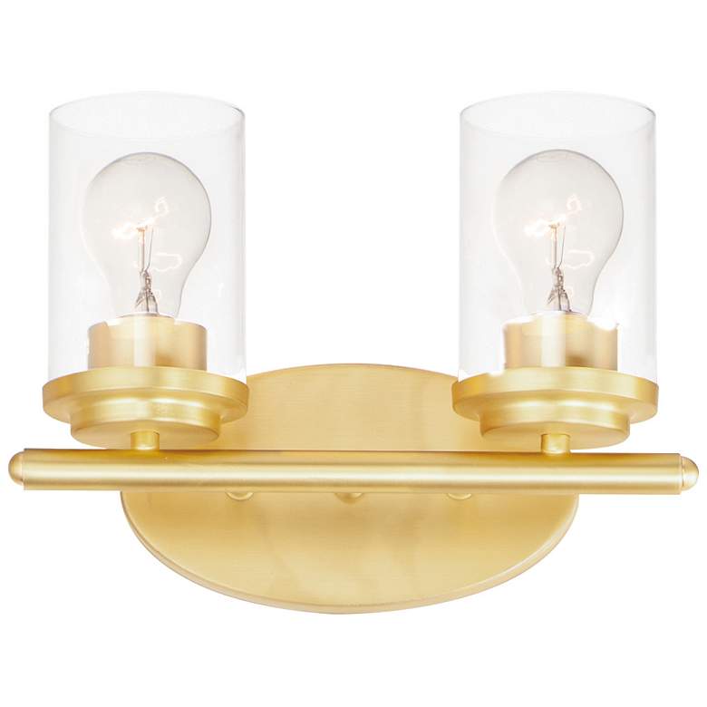 Image 1 Corona 2-Light Bath Vanity - Satin Brass