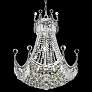 Corona 20" Wide Chrome and Clear Crystal 2-Tier Chandelier
