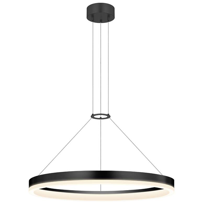 Image 1 Corona 24" LED Ring Pendant - Satin Black