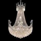 Corona 24&quot; Wide Chrome and Crystal 15-Light Chandelier