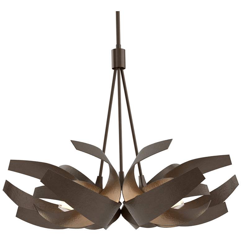 Image 1 Corona 26.9" Wide Bronze Pendant With Frosted Diffuser Shade