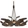 Corona 26.9" Wide Bronze Pendant With Frosted Diffuser Shade