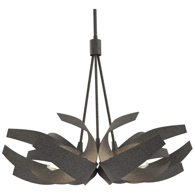 Image 1 Corona 26.9" Wide Natural Iron Pendant With Frosted Diffuser Shade