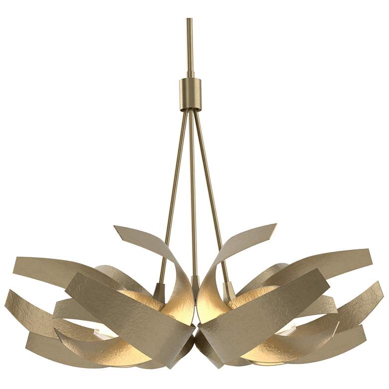 Image 1 Corona 26.9" Wide Soft Gold Pendant With Frosted Diffuser Shade