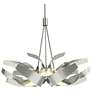 Corona 26.9" Wide Sterling Pendant With Frosted Diffuser Shade