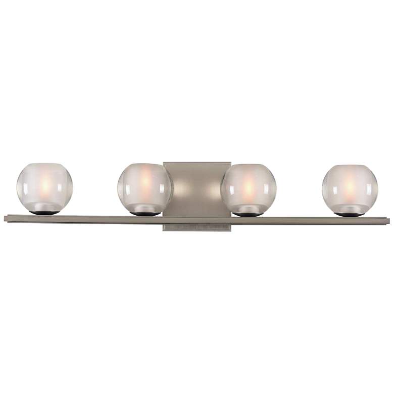 Image 2 Corona 26 inch Wide Satin Nickel 4-LED Bath Light