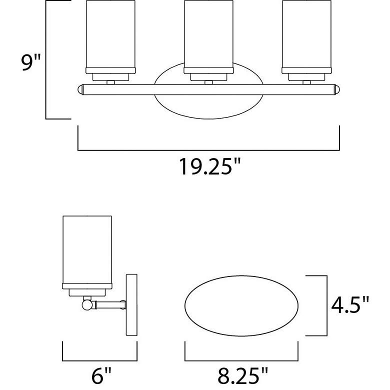 Image 4 Corona 3-Light Bath Vanity more views
