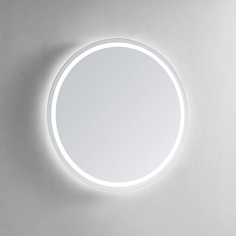 Image 1 Corona 32" Round LED Lighted Bathroom Vanity Wall Mirror