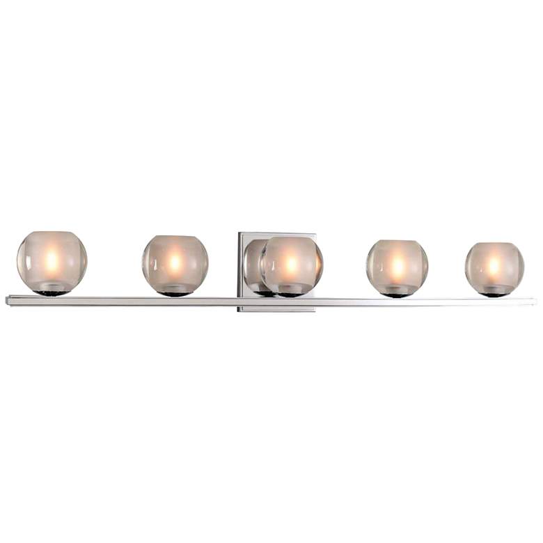 Image 1 Corona 33 inch Wide Chrome 5-LED Bath Light