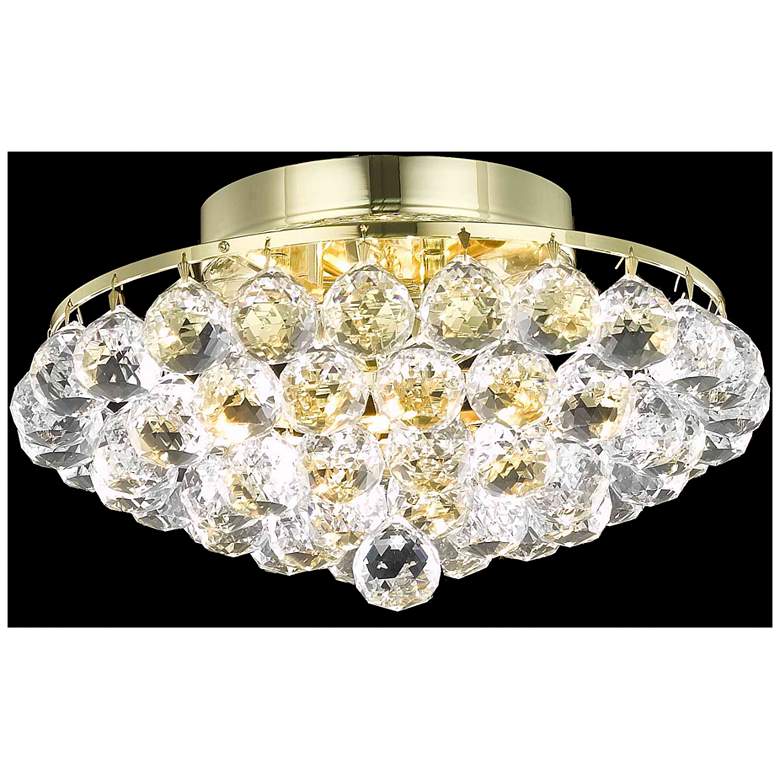 Image 1 Corona 4 Lt Chrome Flush Mount Clear