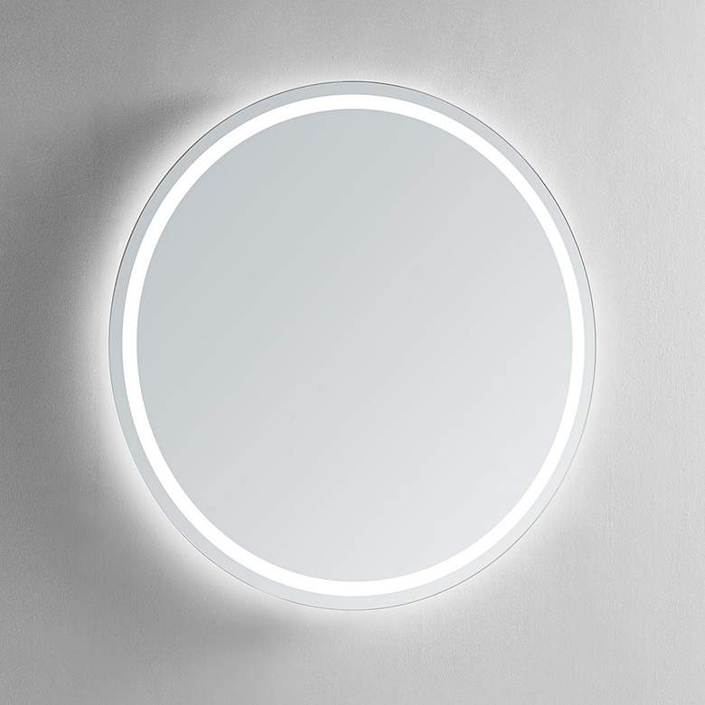 Image 1 Corona 40" Round LED Lighted Bathroom Vanity Wall Mirror