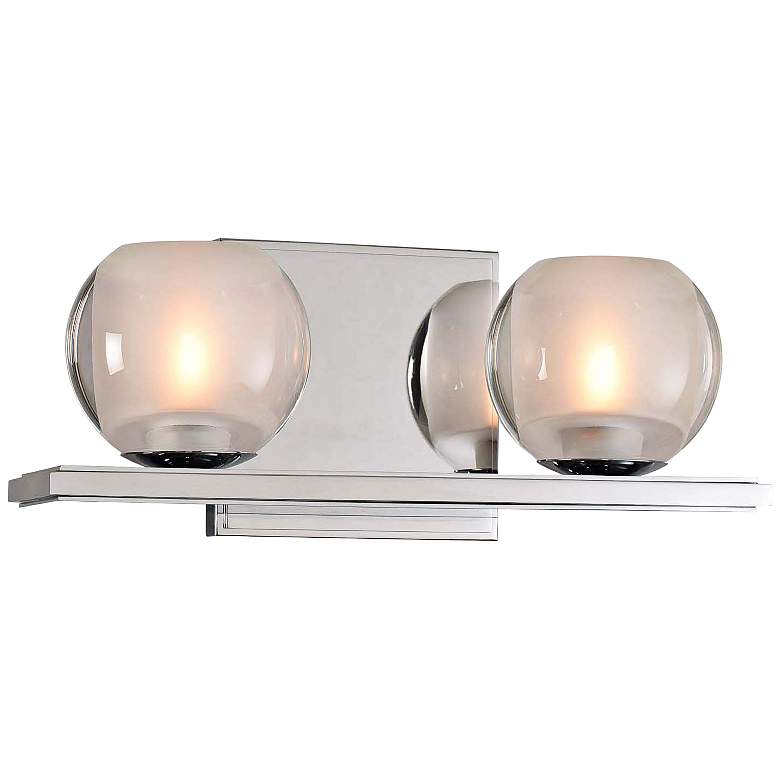 Image 1 Corona 5" High Chrome 2-LED Wall Sconce