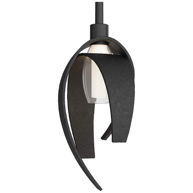 Image 1 Corona 6.2" Wide Black Mini-Pendant