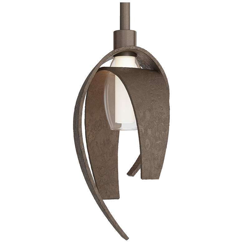 Image 1 Corona 6.2" Wide Bronze Mini-Pendant