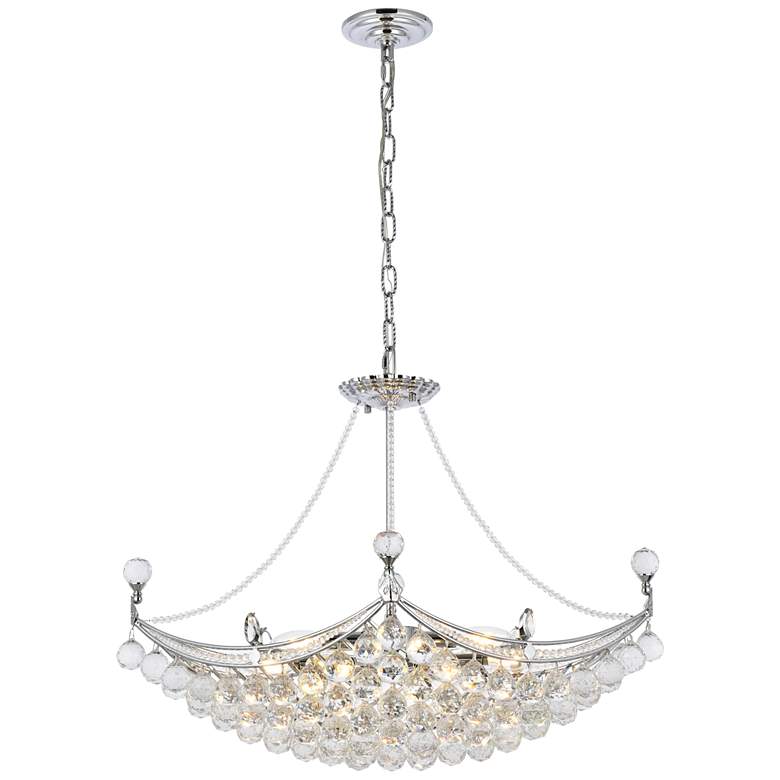 Image 1 Corona 8 Lt Chrome Chandelier Clear
