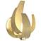 Corona 9.7"H Modern Brass Sconce With Frosted Glass Shade