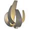 Corona 9.7"H Natural Iron Sconce With Frosted Glass Shade