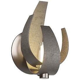 Image1 of Corona 9.7"H Oil Rubbed Bronze Sconce With Frosted Glass Shade