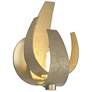 Corona 9.7"H Soft Gold Sconce With Frosted Glass Shade
