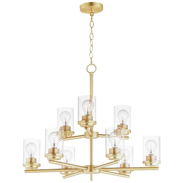 Image 1 Corona 9-Light Chandelier - Satin Brass