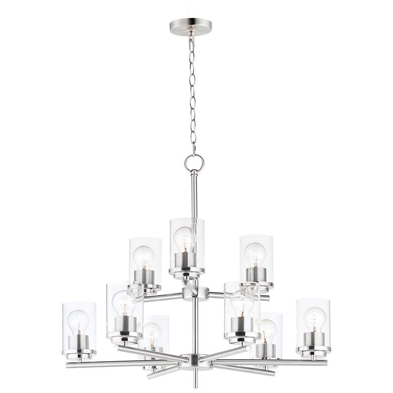 Image 1 Corona 9-Light Chandelier - Satin Nickel