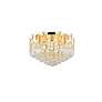 Thumbnail4 of Corona 9 Lt Gold Flush Mount Clear more views