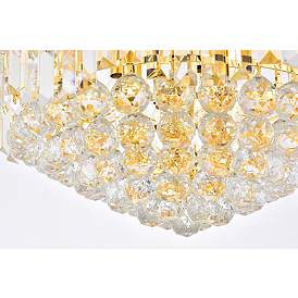Image5 of Corona 9 Lt Gold Flush Mount Clear more views