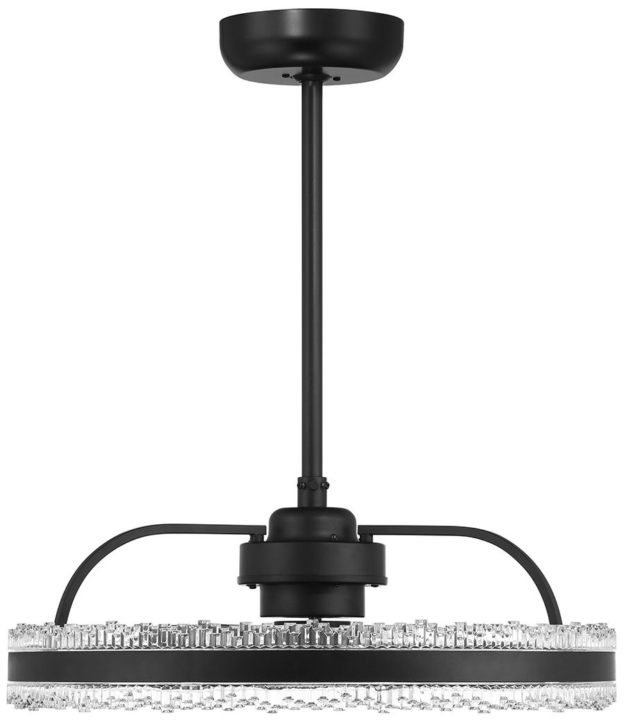 Image 2 Corona LED Fan D'Lier in Matte Black (Fandelier) more views