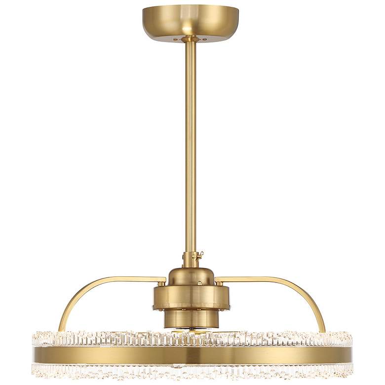 Image 1 Corona LED Fan D'Lier in Warm Brass