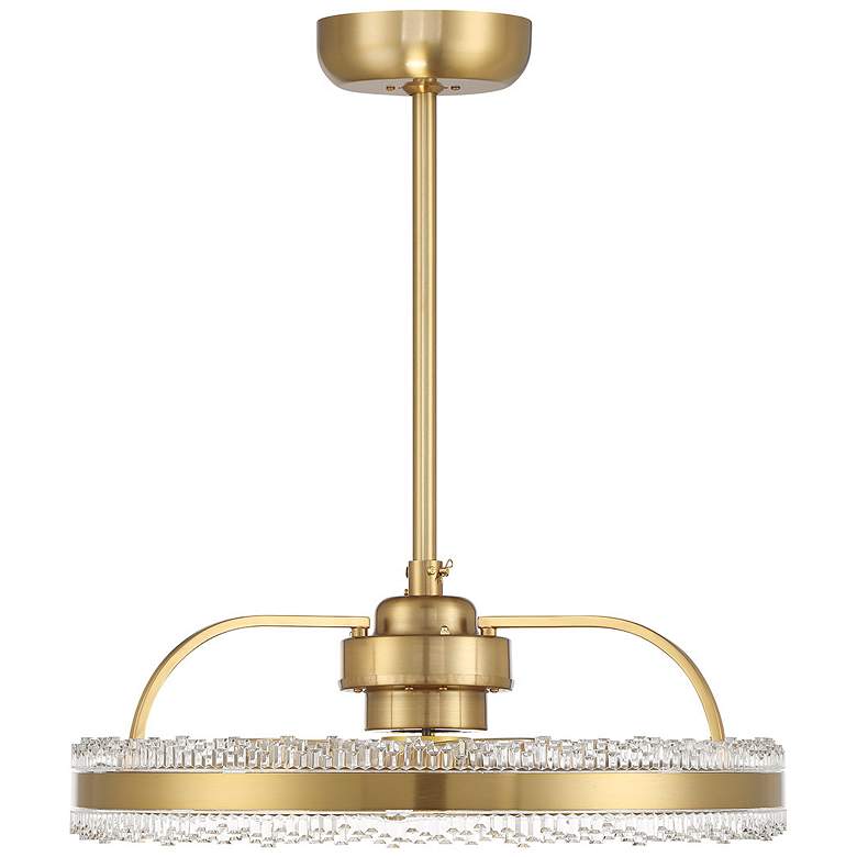 Image 2 Corona LED Fan D'Lier in Warm Brass more views