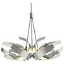 Corona Pendant - Sterling - Clear - Frosted Diffuser
