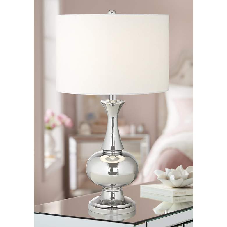 Image 1 Corona Polished Chrome Table Lamp