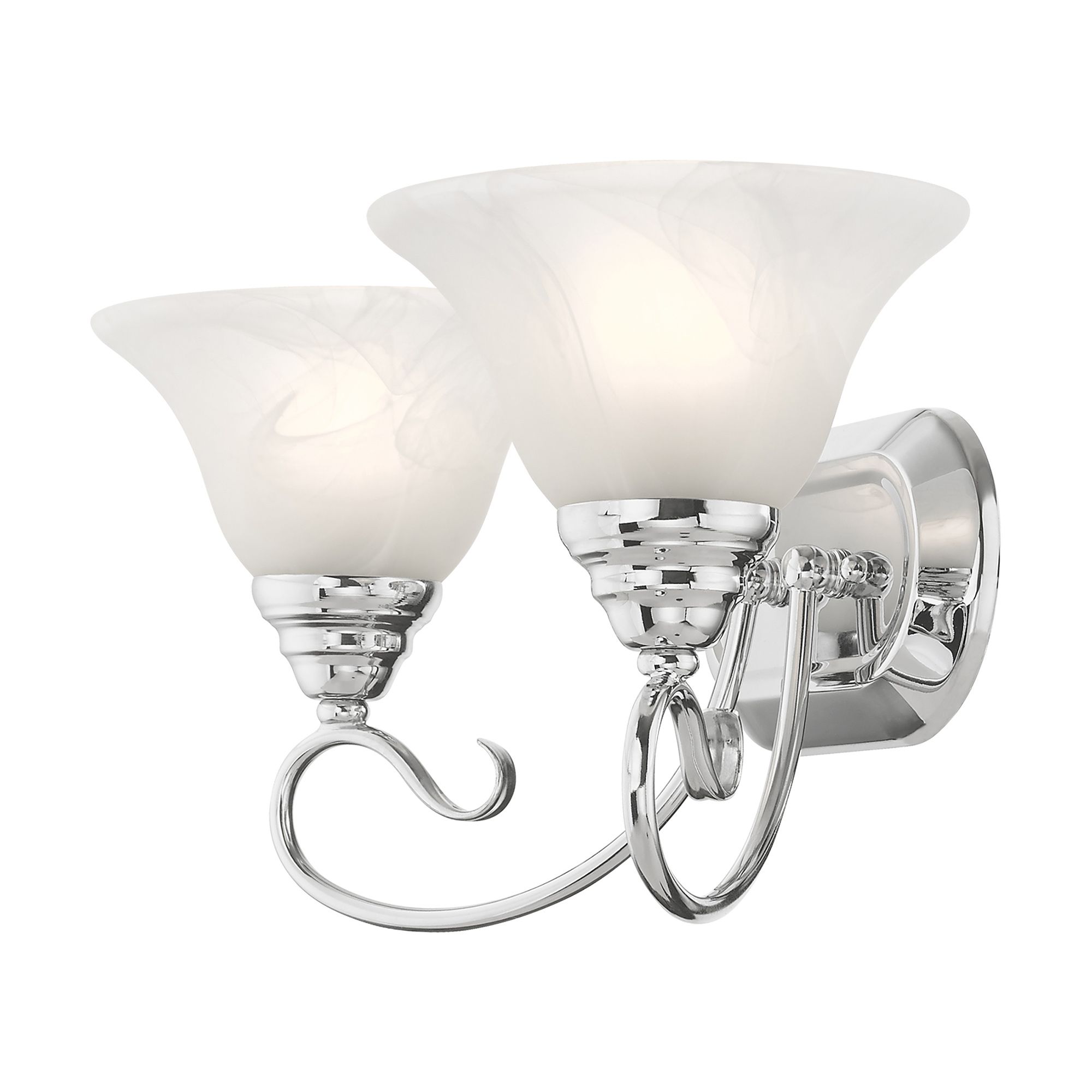 Coronado 2-Light 8.5-in Chrome Bell Vanity Light