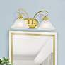 Thumbnail1 of Coronado 2-Light 8.5-in Polished Brass Bell Vanity Light
