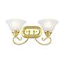 Thumbnail4 of Coronado 2-Light 8.5-in Polished Brass Bell Vanity Light more views