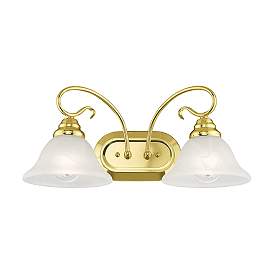 Image5 of Coronado 2-Light 8.5-in Polished Brass Bell Vanity Light more views