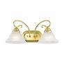 5_Coronado 2-Light 8.5-in Polished Brass Bell Vanity Light more views
