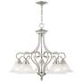 3_Coronado 25 1/2" Wide Brushed Nickel 5-Light Chandelier