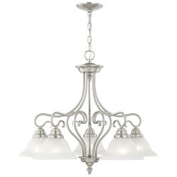 Coronado 25 1/2" Wide Brushed Nickel 5-Light Chandelier