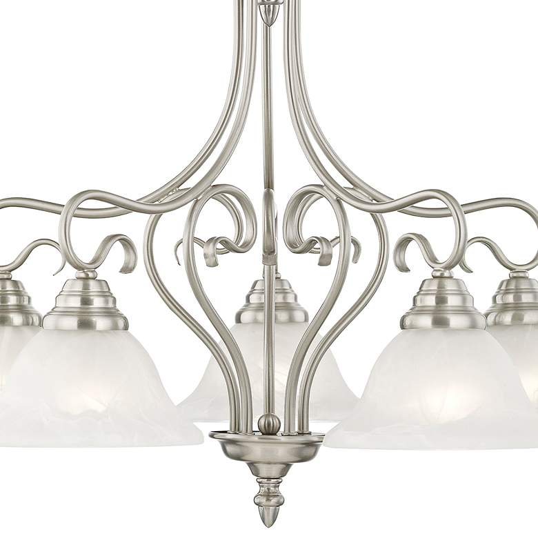 Image 4 Coronado 25 1/2" Wide Brushed Nickel 5-Light Chandelier more views