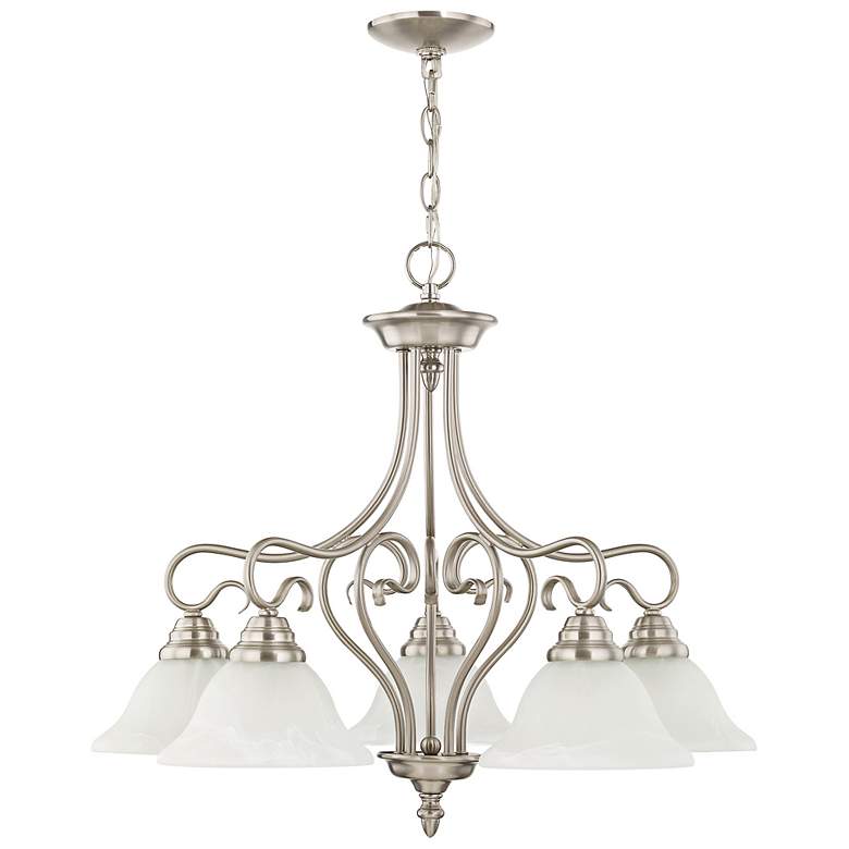 Image 5 Coronado 25 1/2" Wide Brushed Nickel 5-Light Chandelier more views