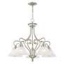 5_Coronado 25 1/2" Wide Brushed Nickel 5-Light Chandelier more views