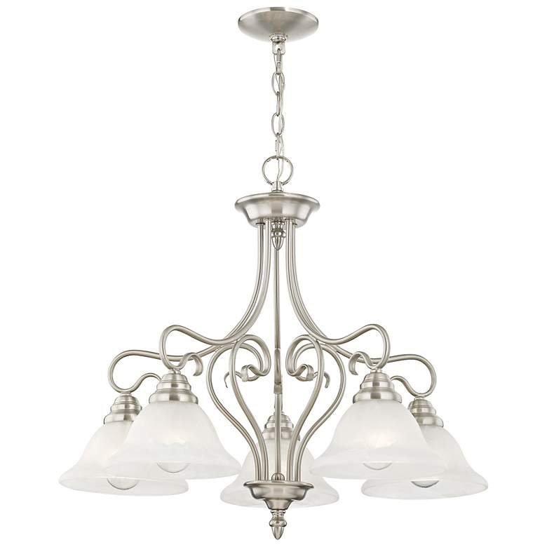 Image 6 Coronado 25 1/2" Wide Brushed Nickel 5-Light Chandelier more views
