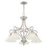 6_Coronado 25 1/2" Wide Brushed Nickel 5-Light Chandelier more views